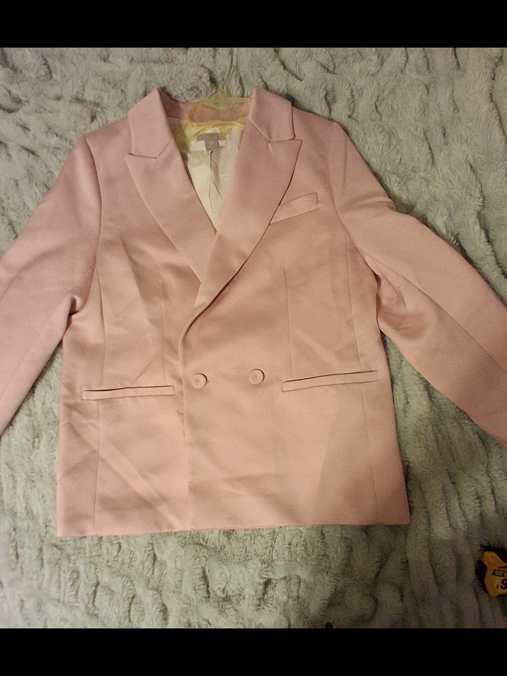 Women's Double-Breasted Pink Blazer By H&M